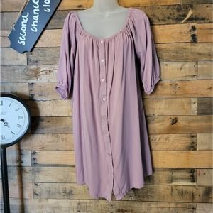 SALE-Forever 21 Contemporary women's lilac colored shirt dress size medium